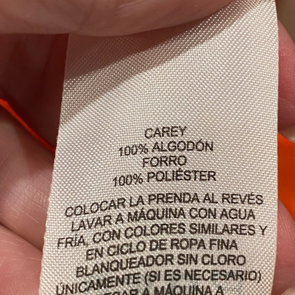 Armani Exchange Spicy Orange Button Front Shirt Dress Tie Bow 6 (runs small) - Picture 6 of 7